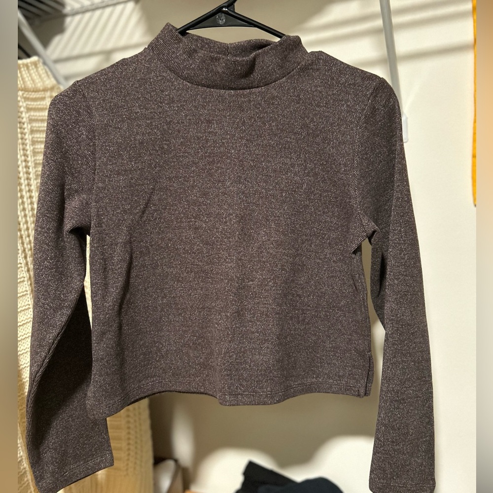 Brown Long Sleeve Top
